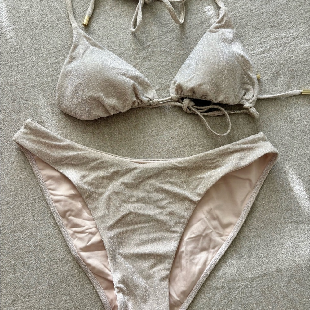 Monday Swimwear Pearl Shimmer Bikini Set